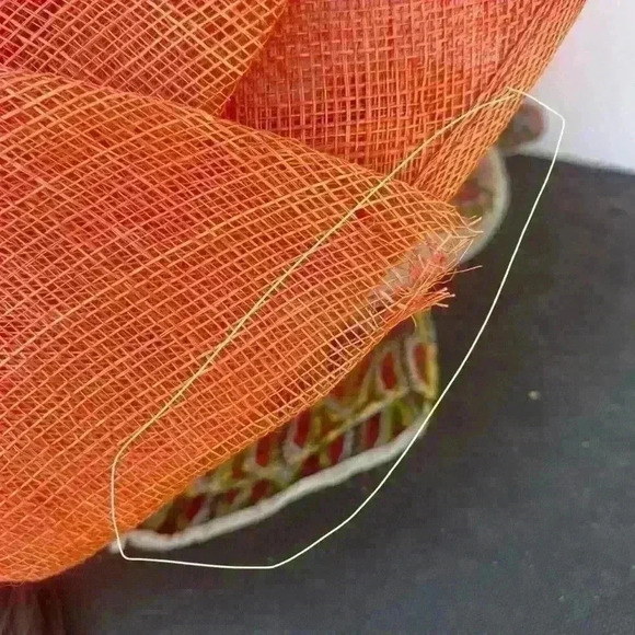 Vintage RED STRAW HAT - By Maryjean Collection - Picture 5 of 6